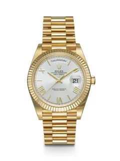 Rolex Day-Date 40 228238 40mm Yellow gold Silver