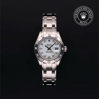 Rolex Lady-Datejust Pearlmaster 80319 White gold White