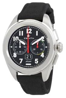 Zenith Pilot Big Date Flyback 03.4000.3652/21.I001 Stainless steel Black