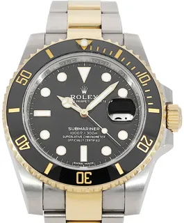 Rolex Submariner 116613LN Yellow gold and Stainless steel Black