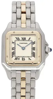 Cartier Panthu00e8re 1057917 Yellow gold and Stainless steel Weiu00df