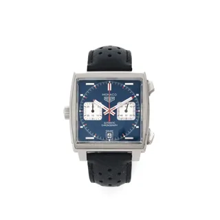 TAG Heuer Monaco CAW211P 39mm Stainless steel Blue