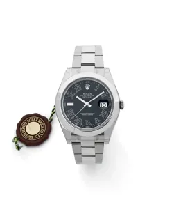 Rolex Datejust II 116300 41mm Stainless steel Black