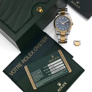 Rolex Datejust 36 116203 36mm Stainless steel and 18k yellow gold Blue