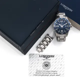 Longines HydroConquest L3.640.4 38mm Stainless steel Black