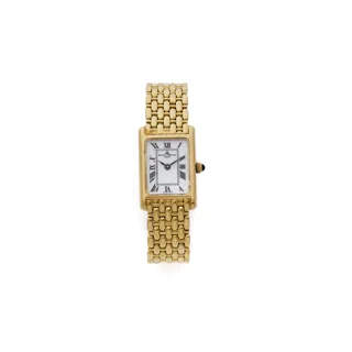 Baume & Mercier 16mm 14k yellow gold White