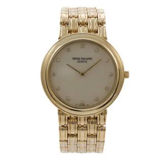 Patek Philippe Calatrava 3913/1 31mm 18k yellow gold Cream