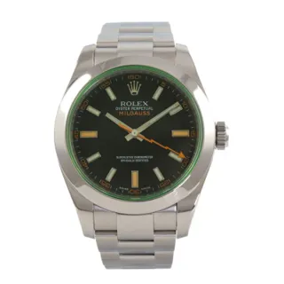 Rolex Milgauss 116400GV 40mm Stainless steel Black