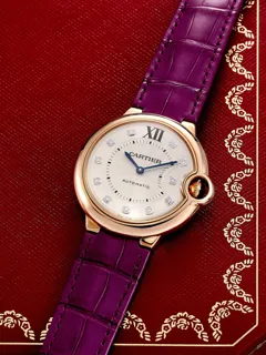 Cartier Ballon Bleu 3927 36.5mm 18k rose gold Silver