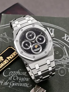 Audemars Piguet Royal Oak Perpetual Calendar 25820SP 39mm Platinum and Stainless steel Black