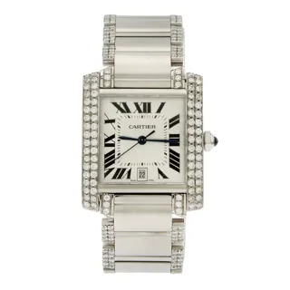 Cartier Tank Française 484219QX - 2302 28mm Stainless steel Silver