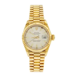 Rolex Lady-Datejust 6900 18k yellow gold Silver