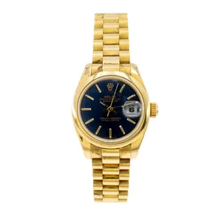 Rolex Lady-Datejust 179168 Yellow gold Blue