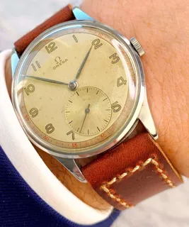 Omega Vintage 2181 38mm Stainless steel Cream