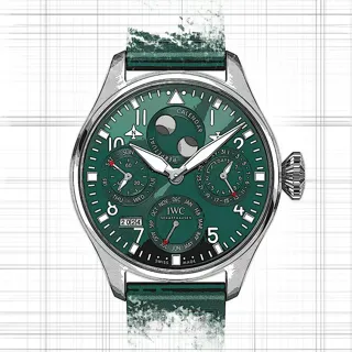 IWC Big Pilot IW503608 Stainless steel Green