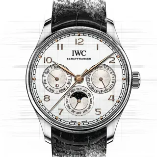 IWC Portugieser Perpetual Calendar IW344203 Stainless steel Silver