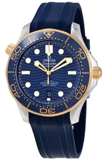 Omega Seamaster Diver 300M 210.22.42.20.03.001 Yellow gold Blue