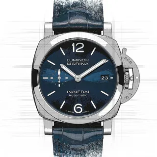 Panerai Luminor PAM01370 Stainless steel Blue