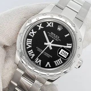 Rolex Datejust 31 178240 Stainless steel Black Sunbeam