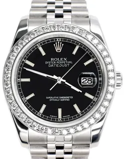 Rolex Datejust 36 116200 Stainless steel Black