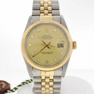 Rolex Datejust 36 16013 Stainless steel Champagne