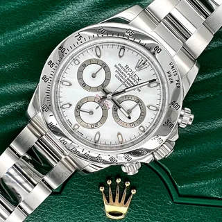 Rolex Daytona 116520 Stainless steel White