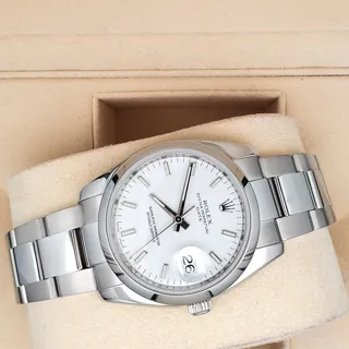 Rolex Oyster Perpetual Date 115200 Stainless steel White