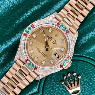 Rolex President Datejust 26mm Yellow gold champagne