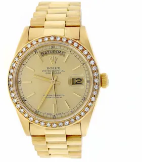 Rolex President 36mm Yellow gold Champagne