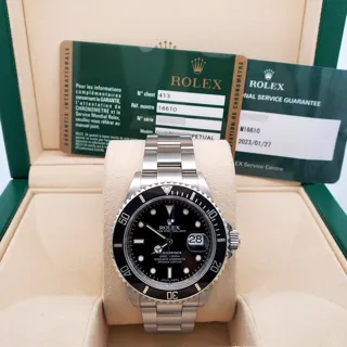 Rolex Submariner 16610 Stainless steel Black