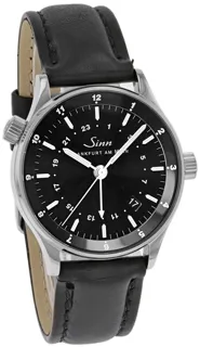 Sinn Frankfurter Weltzeituhr 6060.010 Stainless steel Black