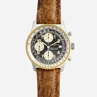 Breitling Navitimer A13022 41mm Stainless steel and 18k yellow gold Blue