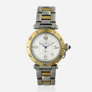 Cartier Pasha 2378 38mm Stainless steel and 18k yellow gold Silver