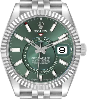 Rolex Sky-Dweller 336934 Stainless steel Mint green