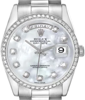 Rolex Day-Date 36 118346 Platinum White