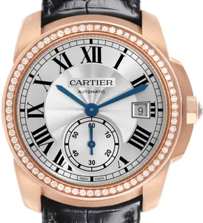 Cartier Caliber WF100013 Rose gold Silver