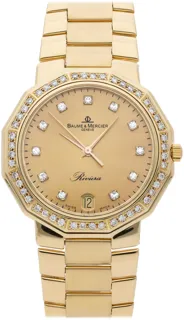 Baume & Mercier Riviera M0A03190 34mm Yellow gold Champagne