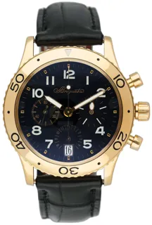 Breguet Type XX 3820 39mm Yellow gold Blue