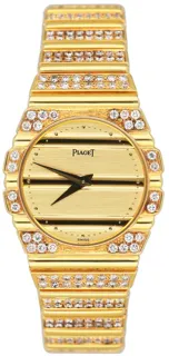 Piaget Polo 791 C 701 18K Yellow Gold$Diamonds Champagne