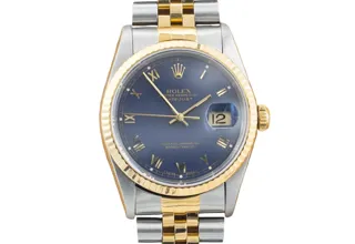 Rolex Datejust 36 16233 Stainless steel and 18k yellow gold Blue