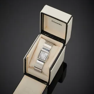 Chanel Mademoiselle H0830 Stainless steel White