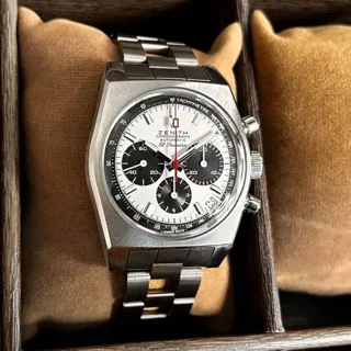 Zenith El Primero Chronomaster 03.A384.400/21.M384 37mm Stainless steel White