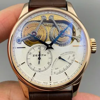 Zenith Academy 18.2210.4810/01.C713 45mm Rose gold Silver