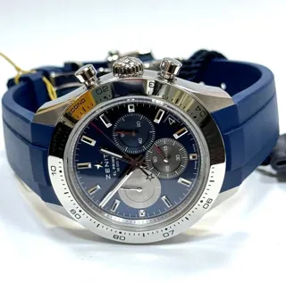 Zenith Chronomaster Sport 03.3114.3600/51.R950 41mm Stainless steel Blue