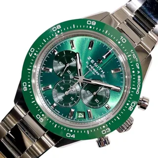 Zenith Chronomaster Sport 03.3107.3600/56.M3100 40mm Stainless steel Green