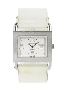 Hermès 25mm Stainless steel White