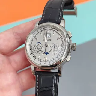 A. Lange & Söhne Datograph 410.025 41mm Platinum Silver