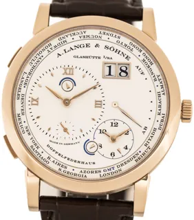 A. Lange & Söhne Lange 1 Zeitzone 116.050 Yellow gold Silver