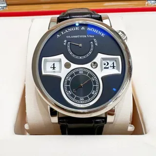 A. Lange & Söhne Lange Zeitwerk 140.029 42mm White gold Black