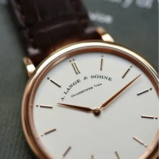 A. Lange & Söhne Saxonia 211.032 40mm Rose gold Silver